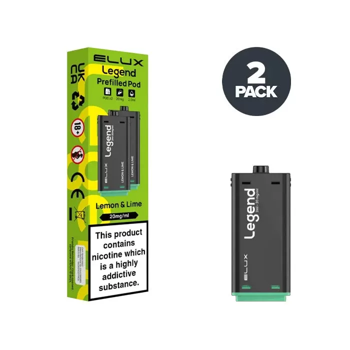 Lemon & Lime Elux Legend 1500 2 in 1 Prefilled Pods
