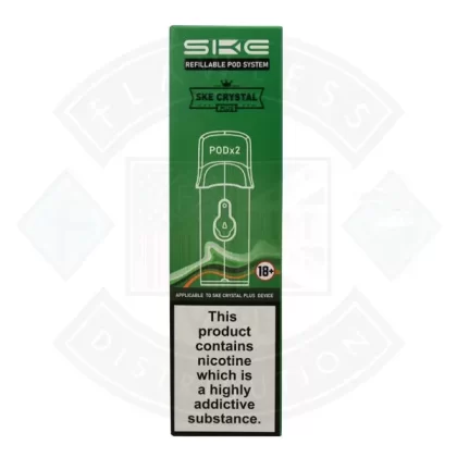 SKE Refillable (EMPTY) Crystal Plus Pods 2pcs
