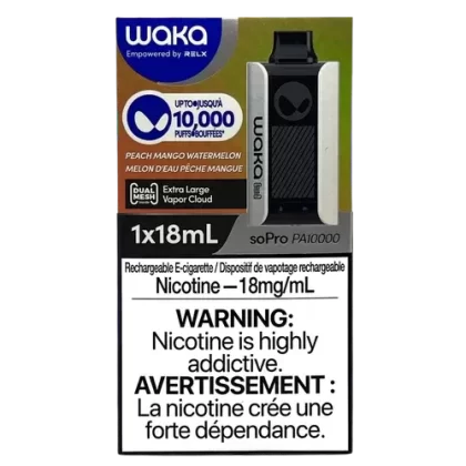 Waka By RELX 10000 Puff Disposable – Peach Mango Watermelon - Eliquidsupply
