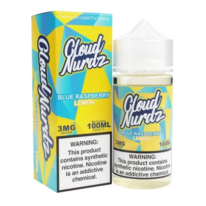 Blue Raspberry Lemon 100ml Synthetic Nic Vape Juice – Cloud Nurdz - Vape Product, Vape Product