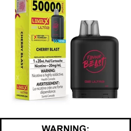 Cherry Blast Iced Flavour Beast Level X Ultra Pods