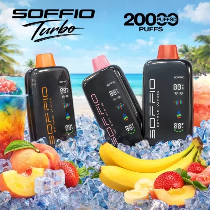 Soffio Turbo Disposable Vape (20,000 Puffs) - Pineapple Mango Ice / 20 mg
