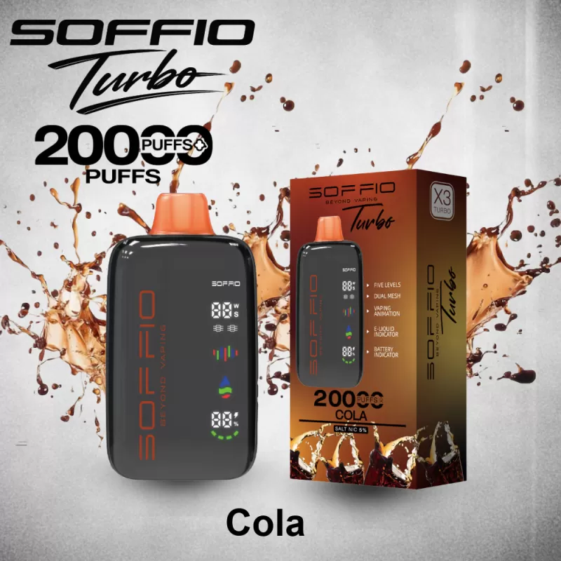Soffio Turbo Disposable Vape (20,000 Puffs) - Pineapple Mango Ice / 20 mg - Image 3