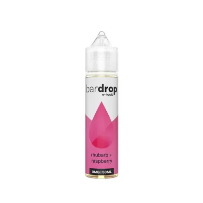 Bar Drop Rhubarb Raspberry 50ml Shortfill E-Liquid - Ecigdepot