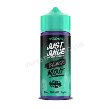Just Juice Black Mint E-Liquid Shortfill - Vapestreams Co