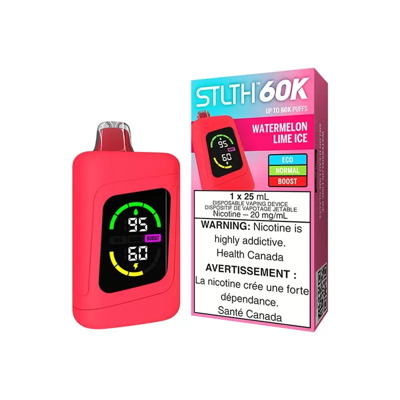 STLTH 60K Watermelon Lime Ice Disposable Vape