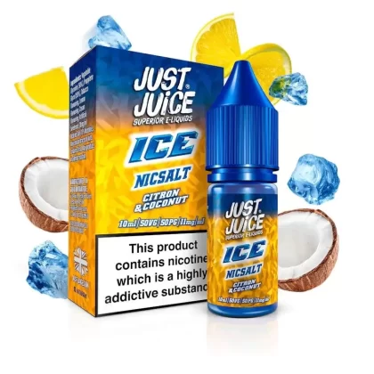 Citron & Coconut Ice Just Juice 10ml nicotine salt e-liquid