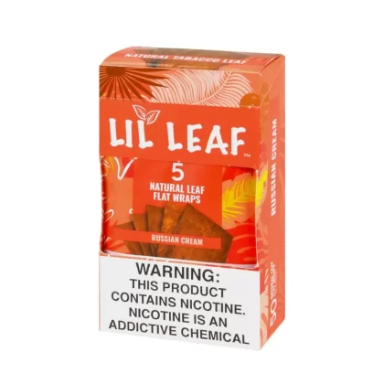Lil Leaf Natual Leaf Wraps, Russian Cream, 5pk