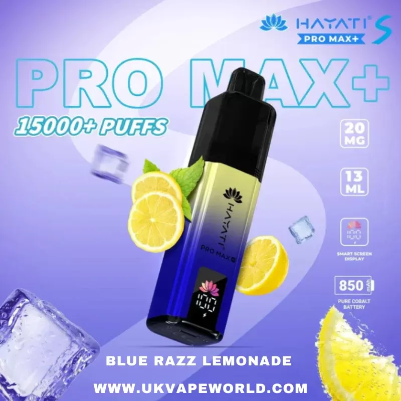 Blue Razz Lemonade Hayati Pro Max S Plus 15K Puff Ultra Kit
