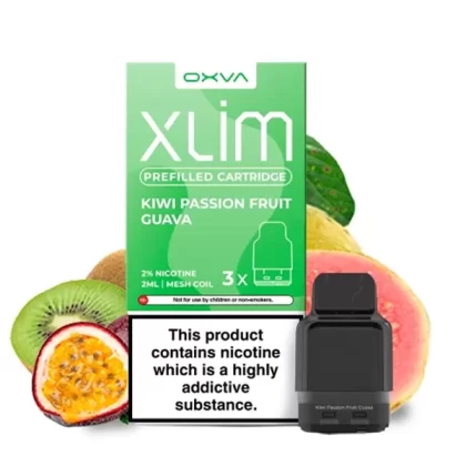 Oxva Xlim Prefilled E-Liquid Pod Cartridges - Kiwi Passion Fruit Guava