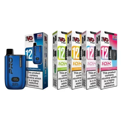 IVG PRO 12 VAPE KIT 20MG – 50K BUNDLE