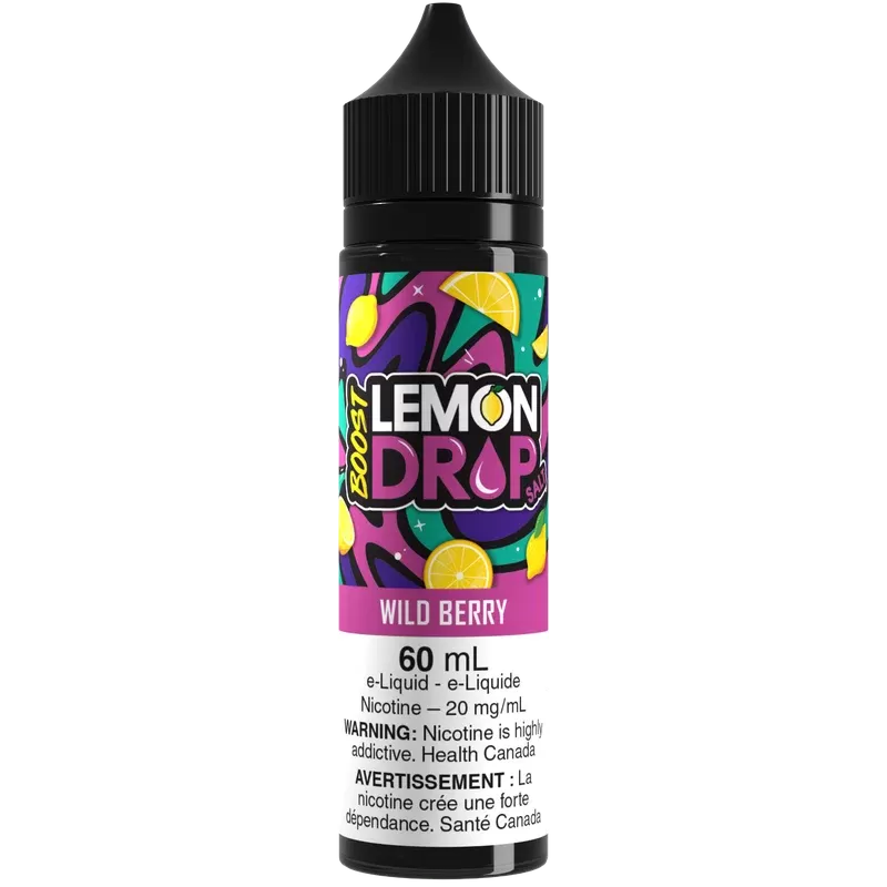 LEMON DROP BOOST Salt 60mL – Wild Berry - Strength#20mg