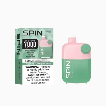 STRAWBERRY KIWI ICE – SPIN T7000 Disposable Vape