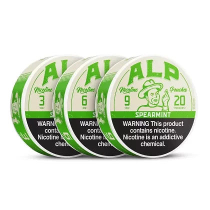 ALP Spearmint Nicotine Pouches - Vape Product, Vape Product; Pack of 5, Single Tin