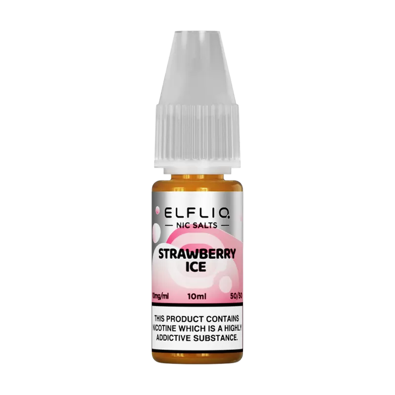 Strawberry Ice Elfliq Nic Salt by Elfbar - 10ml - Vape Product, Vape Product