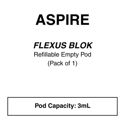 Aspire Flexus Blok Replacement Pods (Empty Cartridge)
