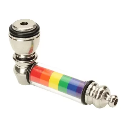 Big Pipe 2.75″ Pride Candy Stripe Metal Pipe