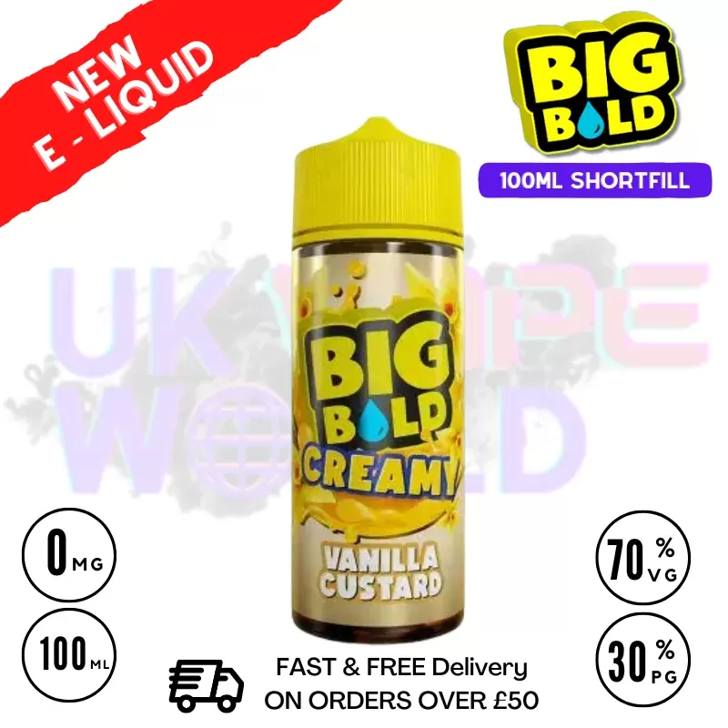 Vanilla Custard Big Bold Vape Juice 100ml