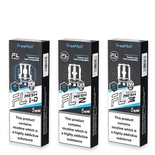 Freemax Fireluke Solo FL Mesh Coils - 5 Pack; FL1 0.15 Ohms, FL2 0.2 Ohms (686A43)