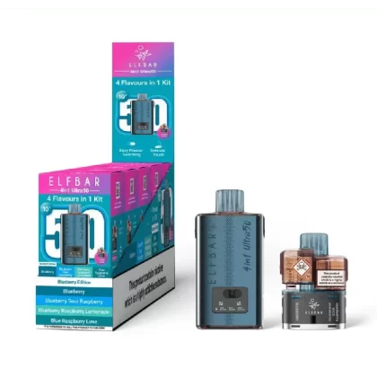 Elf Bar 4in1 Ultra 50 Prefilled Pod Kit Blueberry Edition - Strength#20mg (9DBBC5)