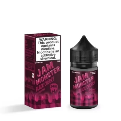 Jam Monster Salt E-Liquid – Black Cherry 30ml