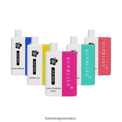 Fumot Supbliss Flip kit de vapeo reemplazable box 6000 – 10ml (1 pieza) frambuesa arándano H0XPTX332 Fumot Mexico
