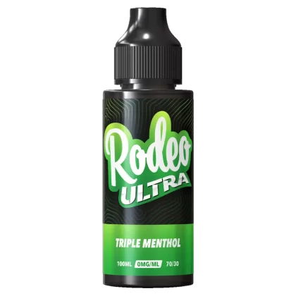 Triple Menthol by Rodeo Ultra 100ml - NIC SALT SHOTS (+£1.99)