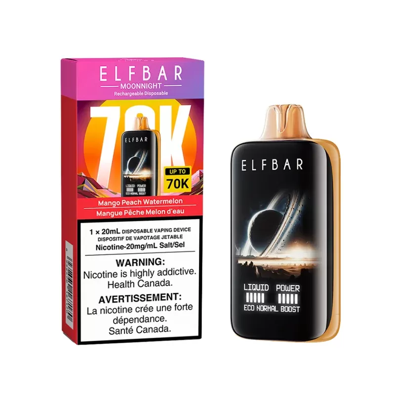 ELF BAR MOONNIGHT 70K – MANGO PEACH WATERMELON
