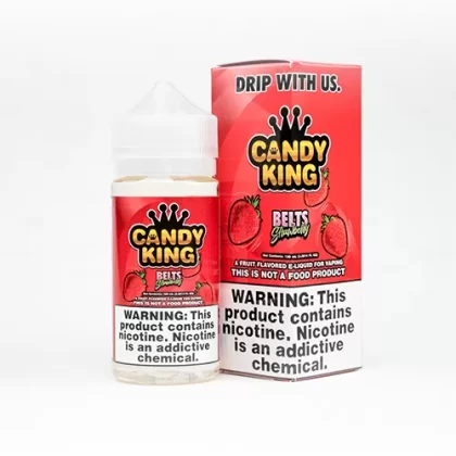 Candy King Strawberry Belts 100ml Vape Juice - Eightvape