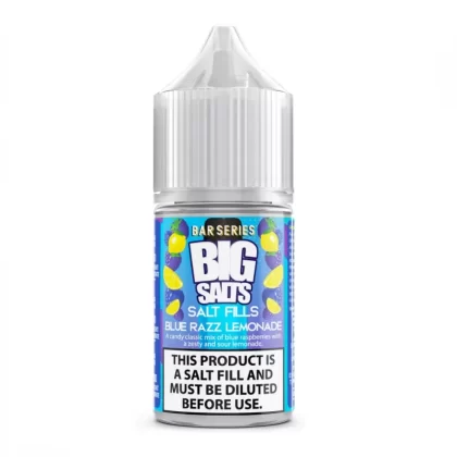 Big Salts Blue Razz Lemonade – 20ml Salt Fills E Liquid - 5mg Nic Strength Including Blue Salt Shots, 10mg Nic Strength Including Pink Salt Shots; Vape Product, Vape Product