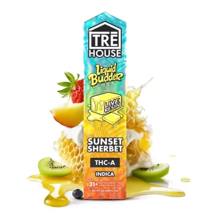 Sunset Sherbet – Live Resin Liquid Budder Indica THC-A Vape Pen – 2g