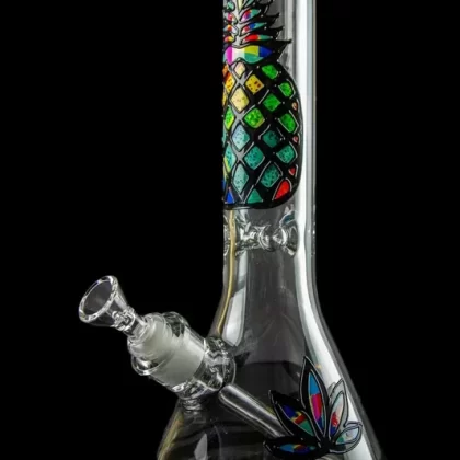 Psychedelic Pineapple Beaker Bong - Ejuicewarehouse