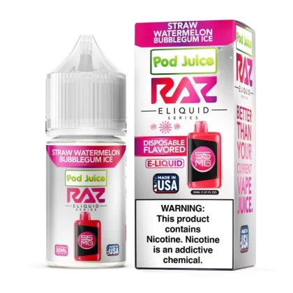 RAZ x Pod Juice SALT Synthetic E-Liquid 30ml - Jolly Watermelon / 20mg