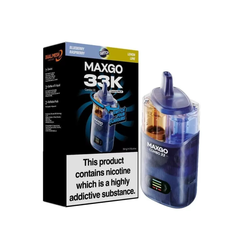 RELX MAXGO Combo 33K Pod Kit - Cherry blast / Blue cherry cranberry - Image 2