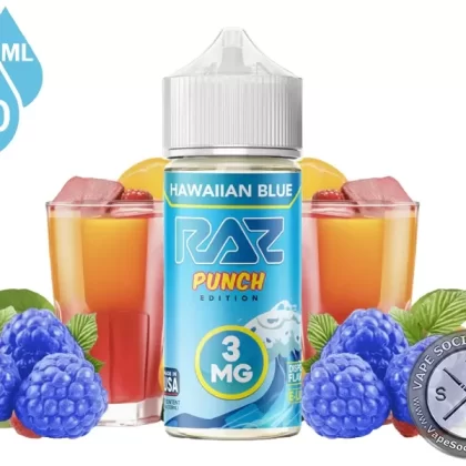 Hawaiian Blue Pod Juice x RAZ Punch 100ml