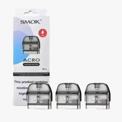 Smok Acro Replacement Pods - 0.8 Ohm Mesh - Three Pack