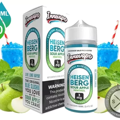Heisenberg Sour Apple Menthol Innevape 100ml - Vape Product, Vape Product