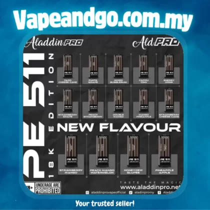 ALADDIN PRO PE511 18000 PUFFS Pre-Filled Cartridge - Vapeandgo Com My