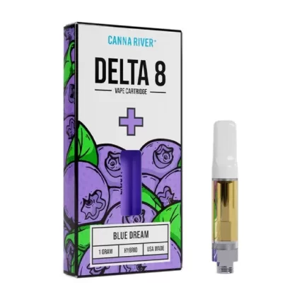 Canna River Delta 8 Vape – Cartridge – Blue Dream – 1g