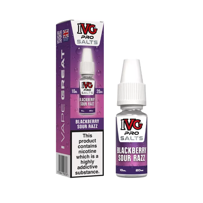Blackberry Sour Razz Nic Salt E-Liquid by IVG Pro