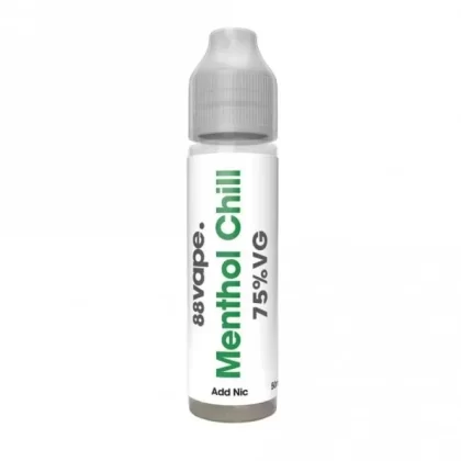88vape Menthol Chill E Liquid – Add Nic Series (50ml Shortfill)