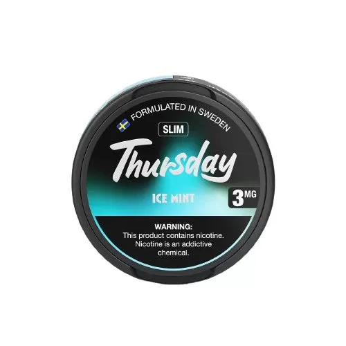 Thursday Nicotine Pouches – Ice Mint
