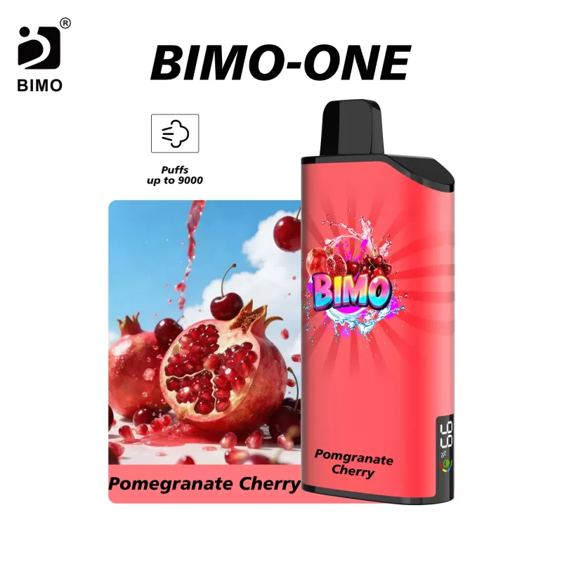 BIMO ONE 9000 Puffs – Pomegranate Cherry - Ozvapeone (F1C695)