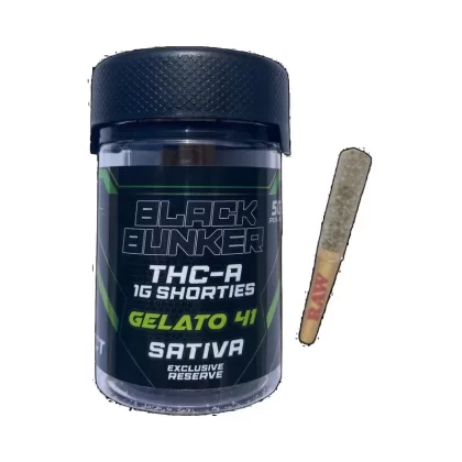 Black Bunker Diamond Dusted Shorties – 5g