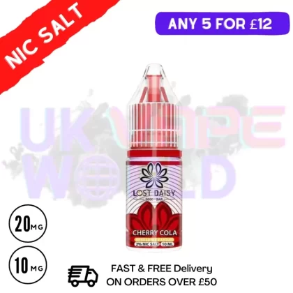 Cherry Cola LOST Daisy Nic Salt 10ML eLiquid