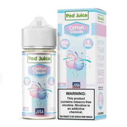 Cotton Clouds – Pod Juice – 100mL - Vape Product; Vape Product, Vape Product; Consumer