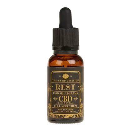The Hemp Division Rest – CBD Hemp Extract Extra Strength Tincture – 1200 MG CBD