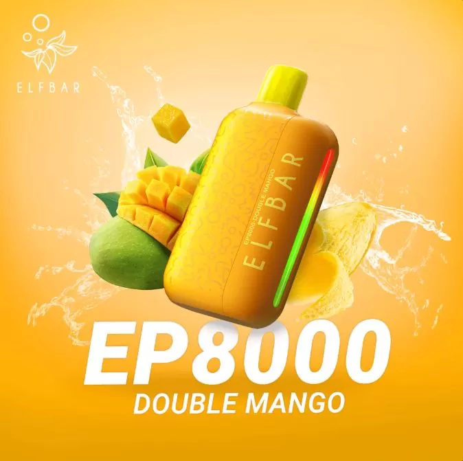 Elf Bar EP8000 Disposable Vapes 8,000 Puffs - Double Mango / 20 mg - Image 2