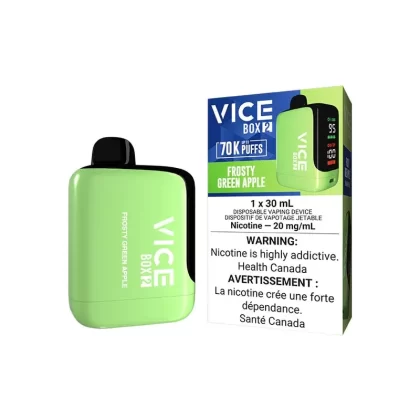 Vice Box 2 Disposable Vape – 70K Puffs – Frosty Green Apple - Eliquidsupply