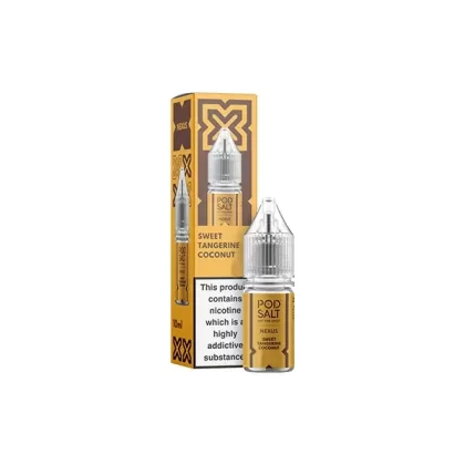 Pod Salt Nexus Sweet Tangerine Coconut E Liquid 10ml - Nicotine Strength#20mg>10mg>5mg (59179C)